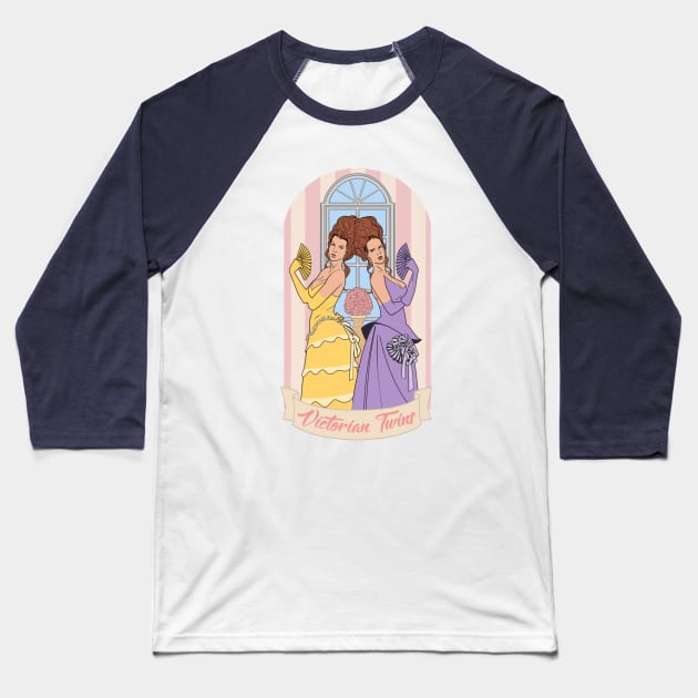 Victorian twins Baseball T-Shirt by Leo sabella